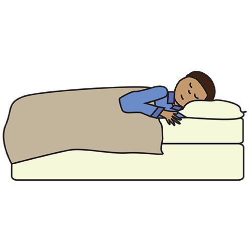 Man kan göra en undersökning för att se hur man andas när man sover. Undersökningen görs hemma.