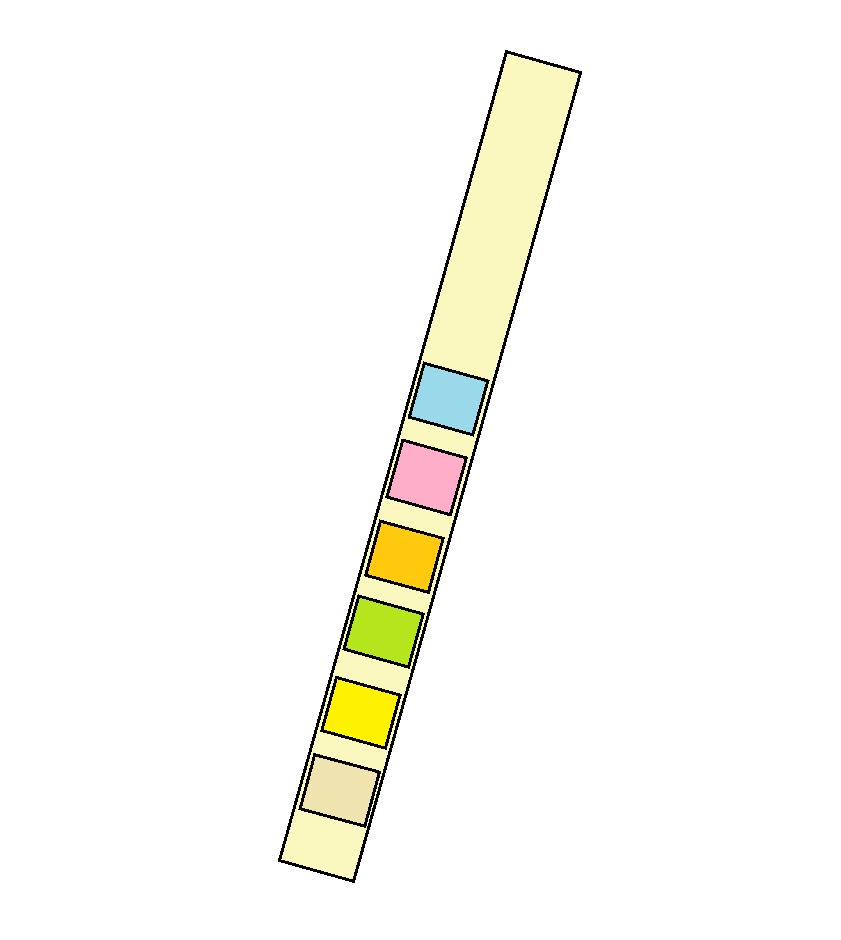 En teststicka doppas i kisset. Teststickan sätts i en apparat. Apparaten visar om det finns bakterier i kisset.
