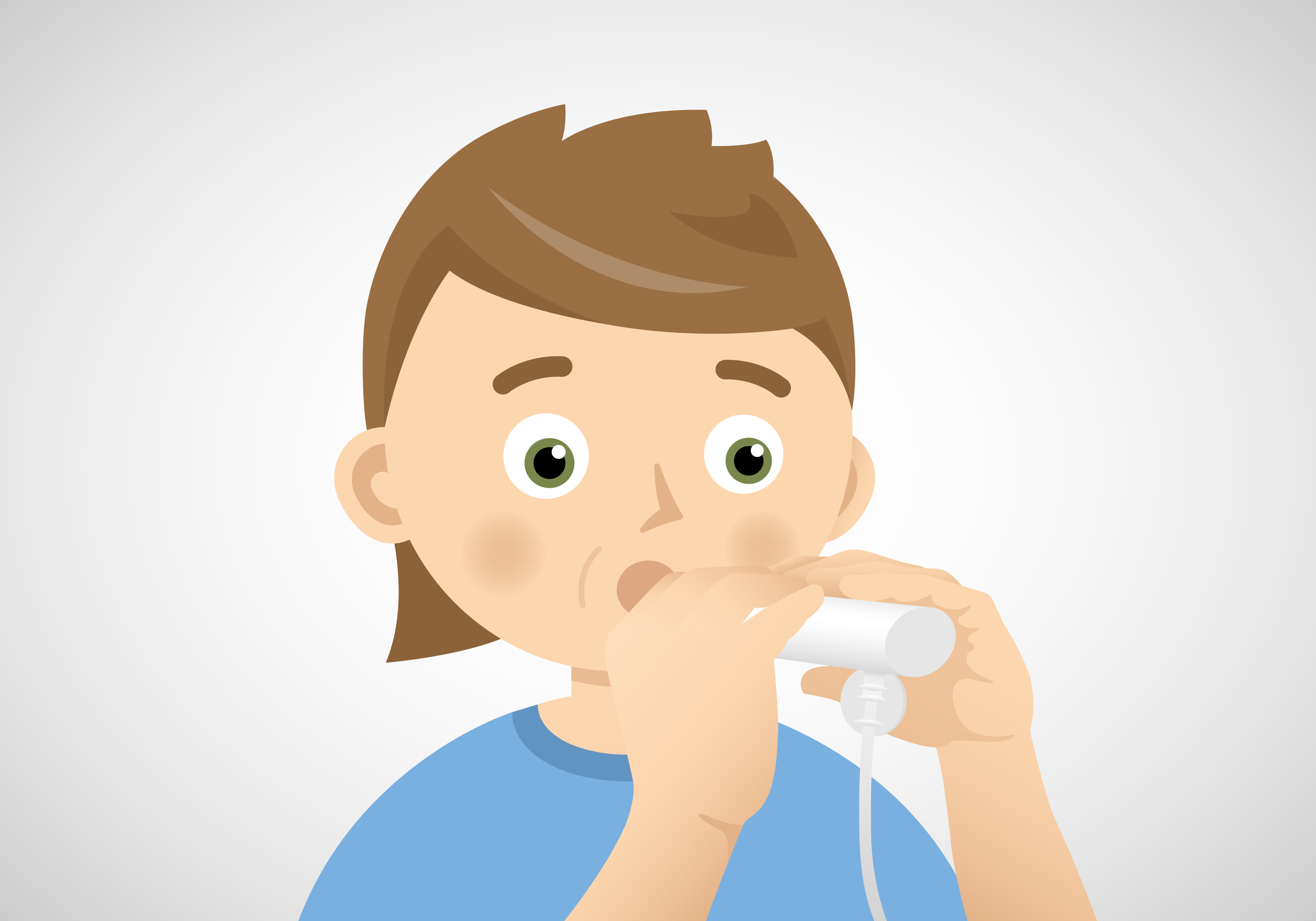 Då kan man göra en undersökning som heter spirometri. Man blåser i en apparat som mäter hur lungorna arbetar.