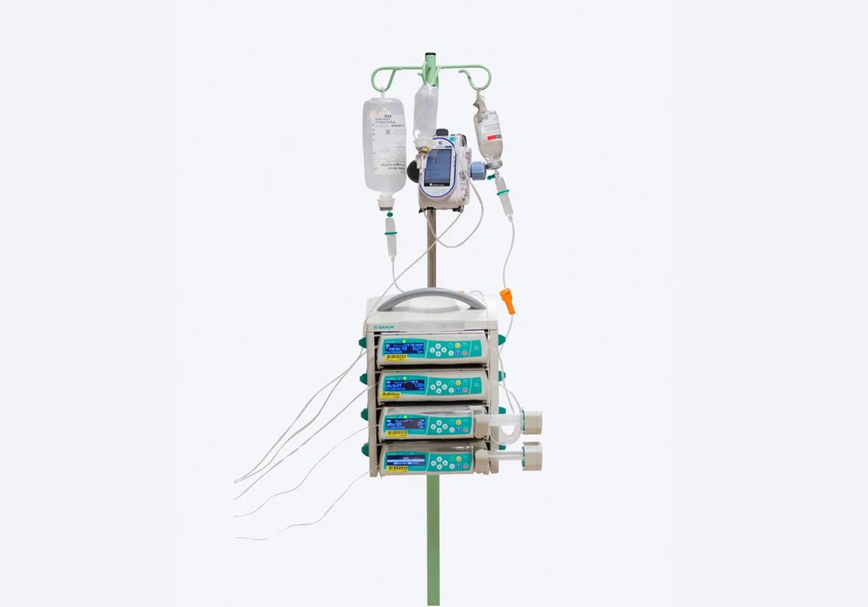 Flera olika medicinpumpar.